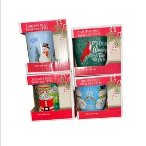 4 holiday mugs